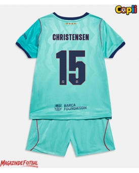 Barcelona Andreas Christensen #15 Echipament de Fotbal Replică 2026-27 Copii Treilea (+ Șorturi)